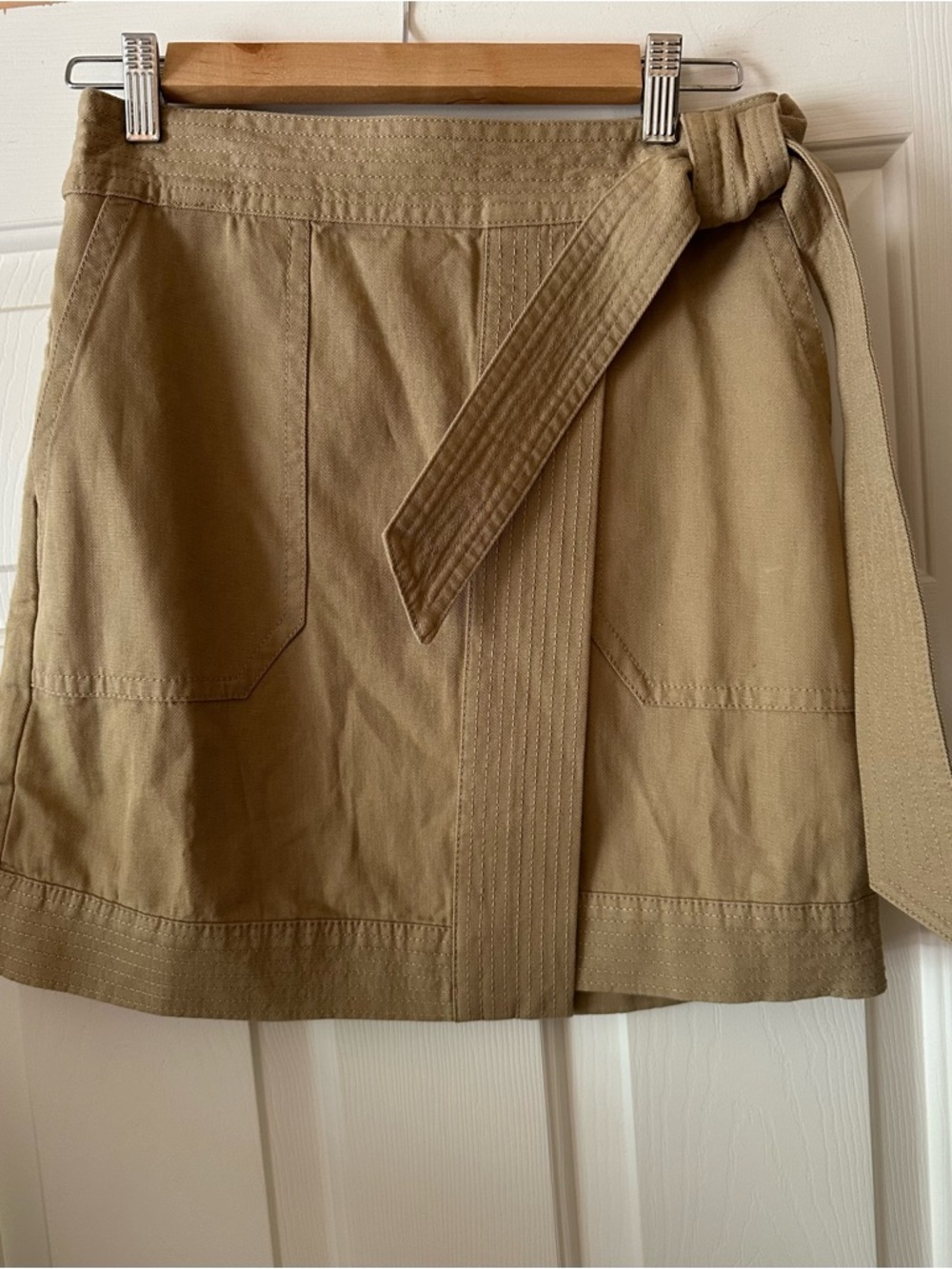 NWT Banana Republic Tan Utility Wrap Mini Skirt- XS